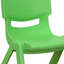 Chaise d'école en plastique empilable avec siège d'une hauteur de 10,5 po-2132751943-2142829107