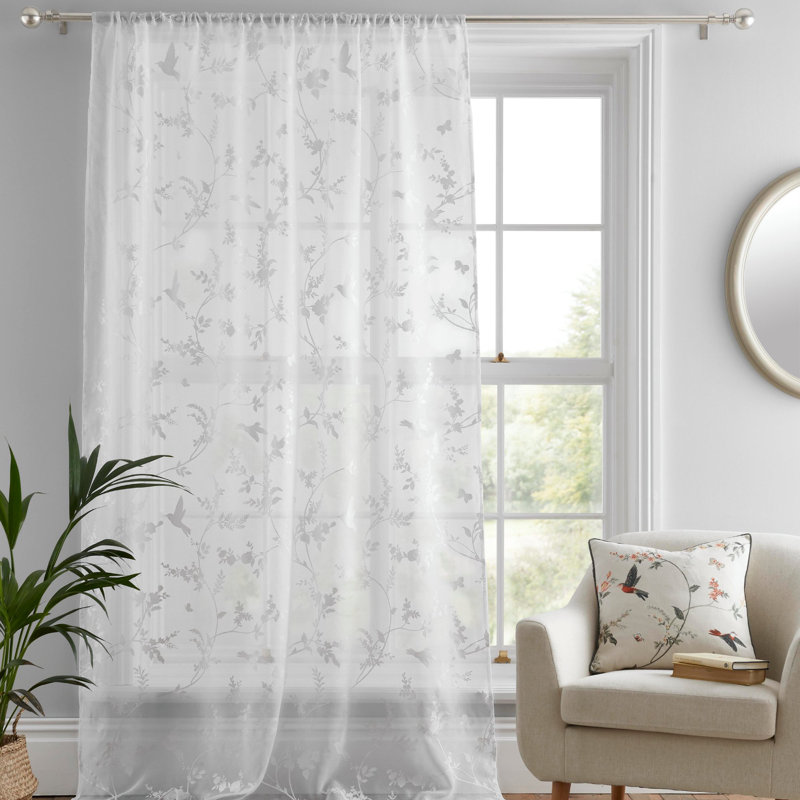 Darnley 100% Polyester  Voile Panel, Width 182 x Drop 140 cm