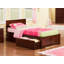 Lit plateforme en bois massif avec pied de lit et tiroirs sous le lit Bueno Park-2139832079-2139211531