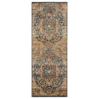 Hicklin Synthetic Oriental Indoor Rug