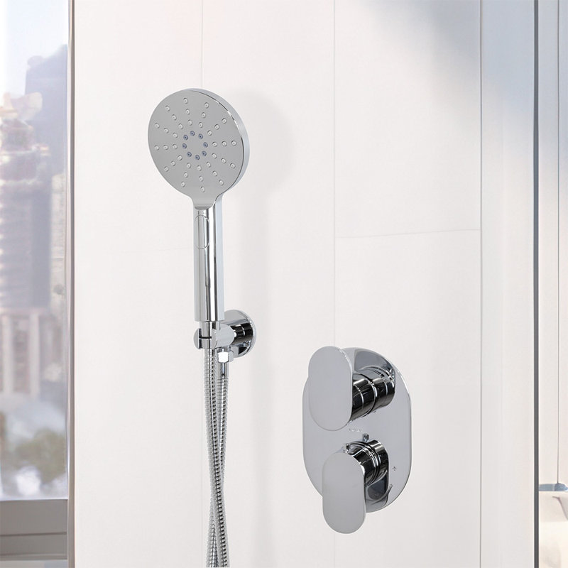 Cigno 1563 Wall Union For Hand Shower, Polished Chrome