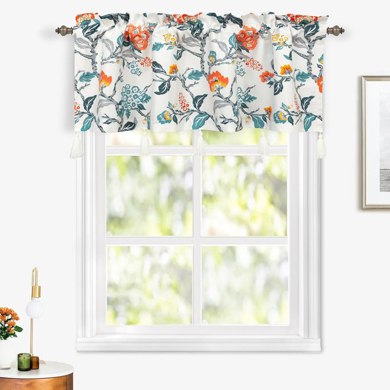 Menika Floral Tailored Window Valance