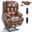Fauteuil inclinable à double moteur en cuir à deux positions Infinity Power Lift-1242614866
