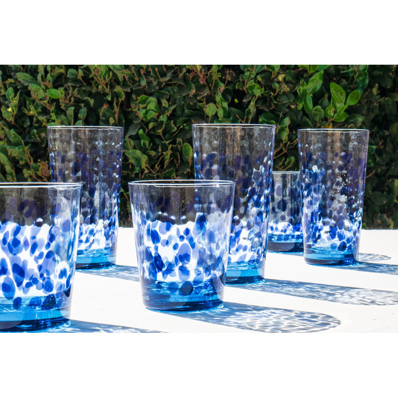Verre à boire en acrylique Vetro - Bleu - 22,2 oz