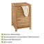 Norway Wood Cabinet Laundry Hamper