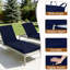 Coussin de chaise longue d'extérieur, ensemble de 2 coussins de chaise longue de patio, housse amovible, coussins de rechange pour chaises longues-1584832110