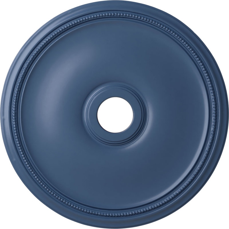 Médaillon de plafond Endurathane Theia, DE 24 po x P 3 5/8 po x P 1 3/4 po (convient aux auvents jusqu'à 6 3/4 po), finition dorée peinte à la main