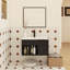 Meuble-lavabo mural flottant avec lavabo en céramique-130544350