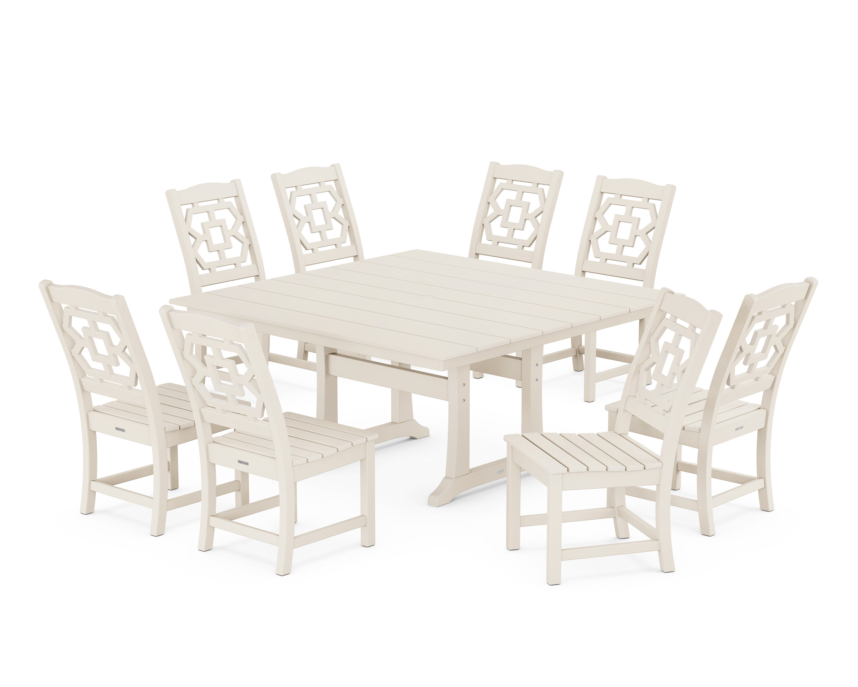 Martha Stewart By POLYWOOD 8 Person Square Outdoor Dining Set