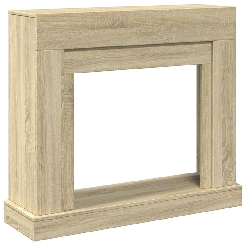 Fireplace Surround 39.4X11.8X34.4" Engineered Wood, Sonoma Oak