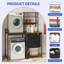 Over-the-Washer Laundry Storage, Washer & Dryer Shelf Storage with Hamper & Countertop