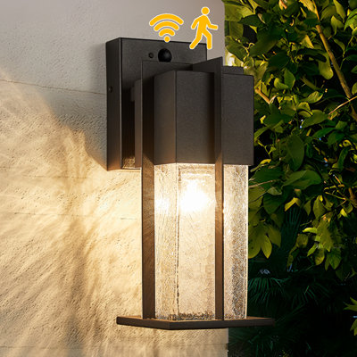 Outdoor Wall Sconce With Motion Sensor