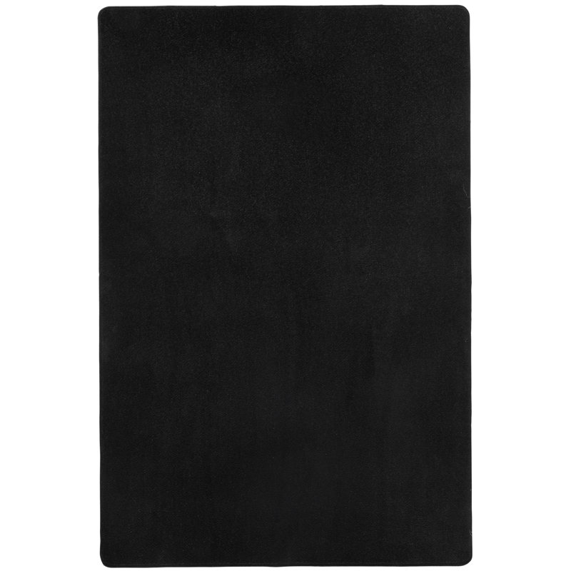 Fancy Black Rug, Rectangle 80 x 150cm