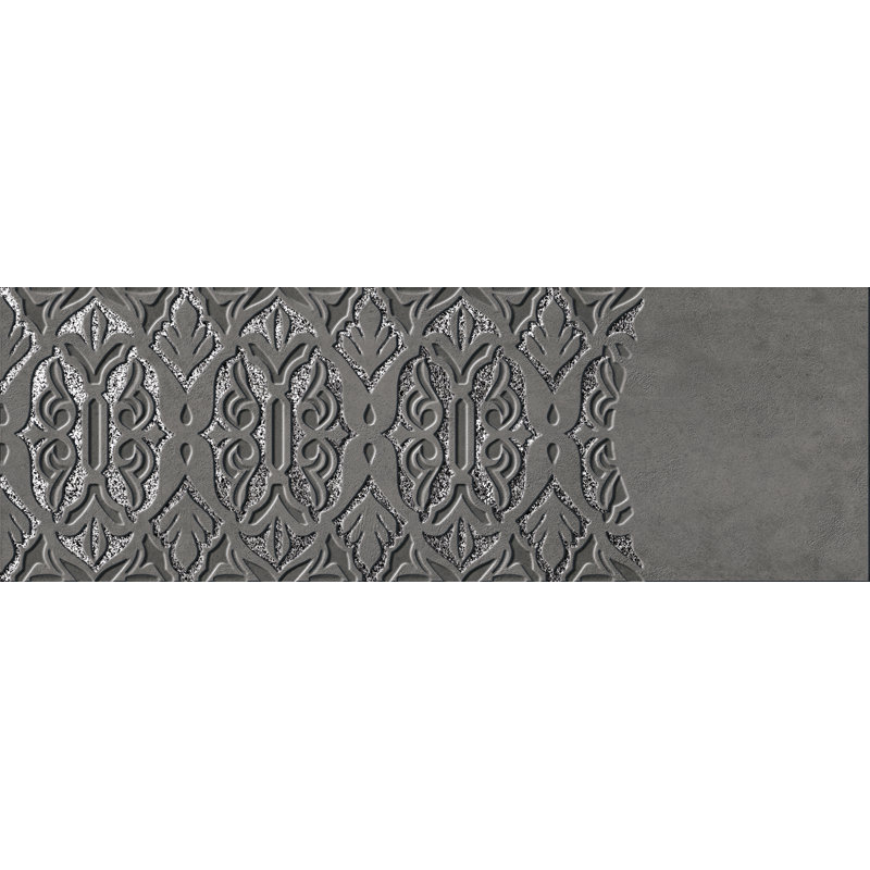 Décor 16" x 48" Ceramic Tile, Carbon