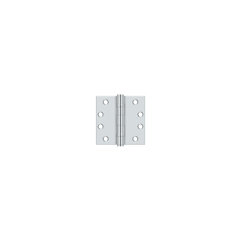 Steel Surface Mount Hinge, Polished Chrome