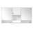 55 Inch Wall-Mount 3-In-1 Mirror Cabinet With Adjustable Shelf