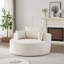 Fauteuil-lit une place en éponge chenille moelleuse et moderne de 140 cm (55 pouces) pour salon, chambre, salon et salle de projection (non pivotant).-1305985667