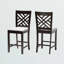 Tabouret de comptoir en bois massif Fraserburgh avec finition brun noyer, H 42,52 po, l 18,31 po et P 20,28 po-1160400887-1160400885-1160400392