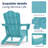 Wolak Foldable Outdoor Adirondack Chair-1046474269