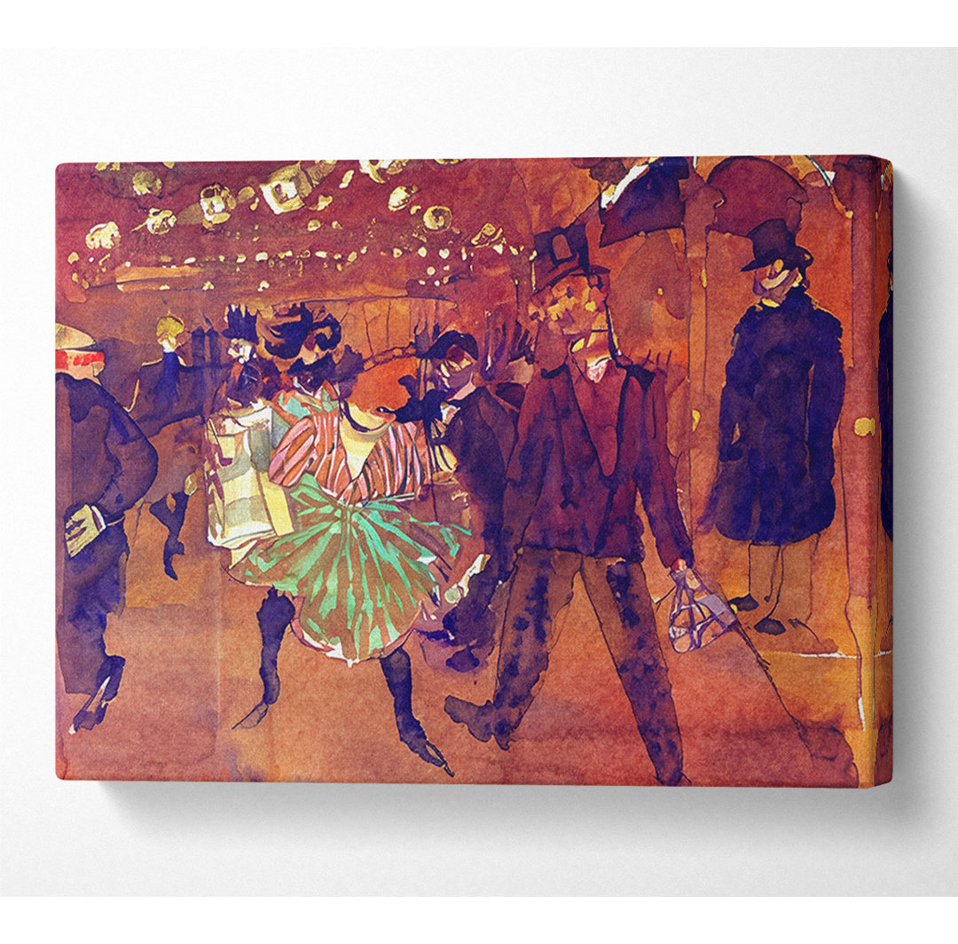 Leinwandbild Toulouse Lautrec Ball At Moulin-Rouge