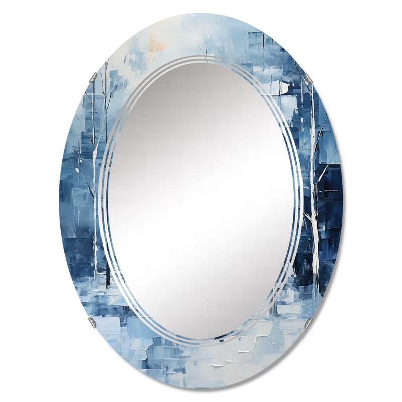 Miroir mural Idonis - Paysages ovale, 30 po x 20 po