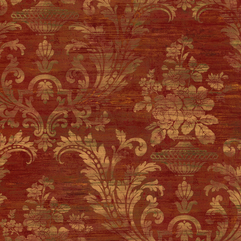 Damas Sari, Vert / rouge / or
