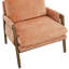 Fauteuil Mid-Century moderne en velours, orange-1714982436