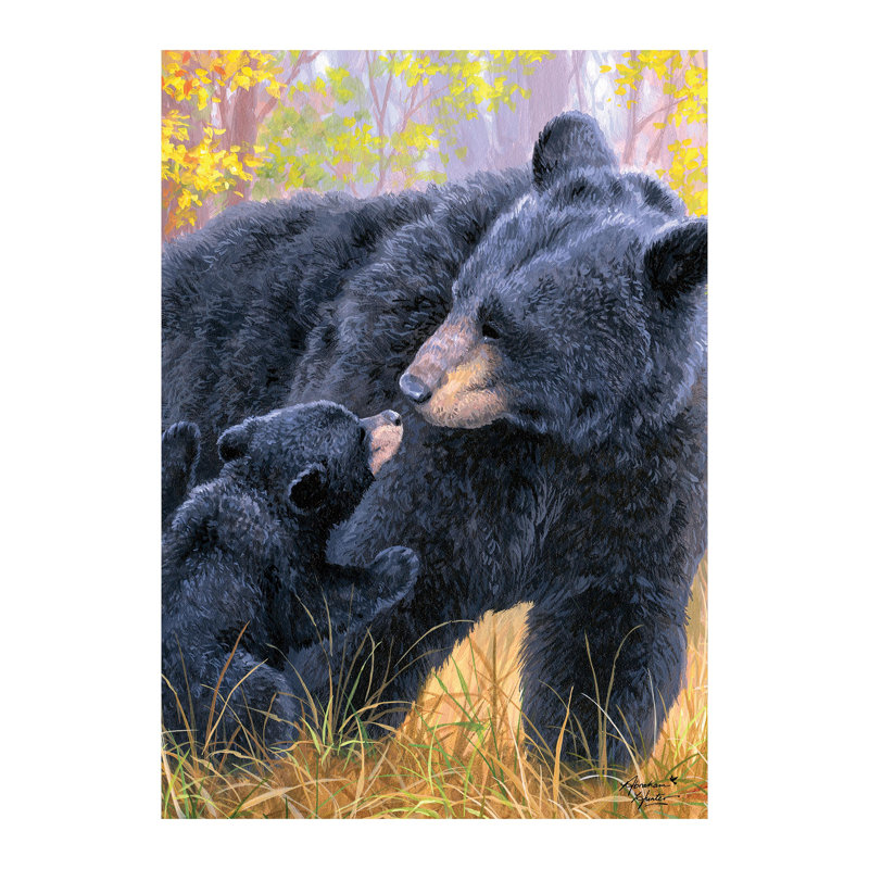 Drapeau de maison Bear Kisses