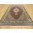 10'x14'3" Crabby Apple Red Shiny Wool Tabriz with Hand Knotted All Over Mahi Design Rug