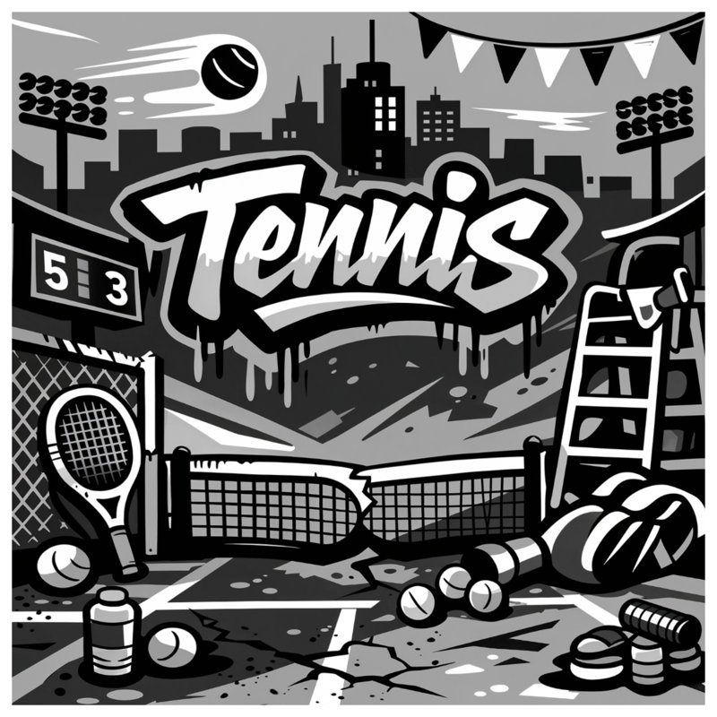 Couvertures Urban Tennis Court, 60in W x 80in H