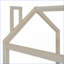 Taille simple en velours Cadre de lit Pinewood House - Aucun sommier requis, beige pour la deuxième chambre