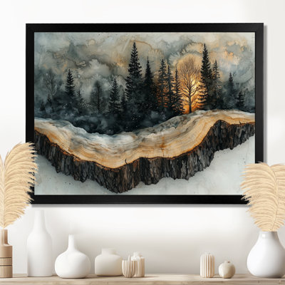 Genieve Tree 4 Seasons In A Forest Landscape I - art mural forêt