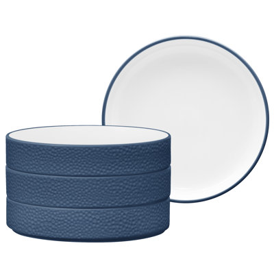 Noritake Colortex Stone Stax Deep Plates, 7 1/2", 12 Oz.