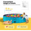 Baignoire d'extérieur pliable pour animaux en PVC avec doublure de protection-50903274-50899217