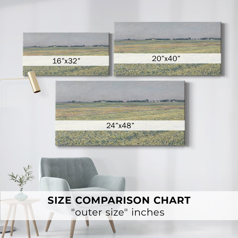 Série paysage - DCL XXIV - Toile tendue avec châssis - Prêt à accrocher, H 16 po x l 32 po