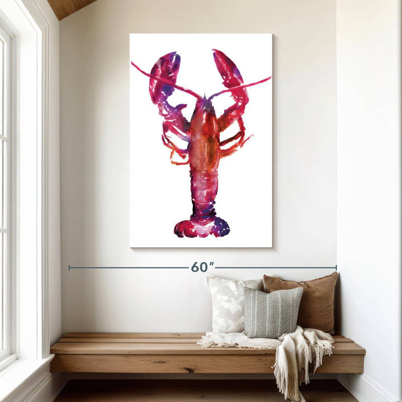 Homard multicolore Brampt, H 48 po x l 32 po