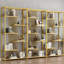 Étagère de rangement de luxe à plusieurs niveaux, présentoir à cosmétiques et armoire de présentation de bureau-130131092-130131096