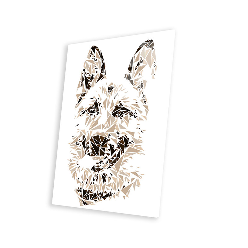 German Shepherd Print On Acrylic Glass