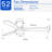 51.96'' Ceiling Fan with LED Lights