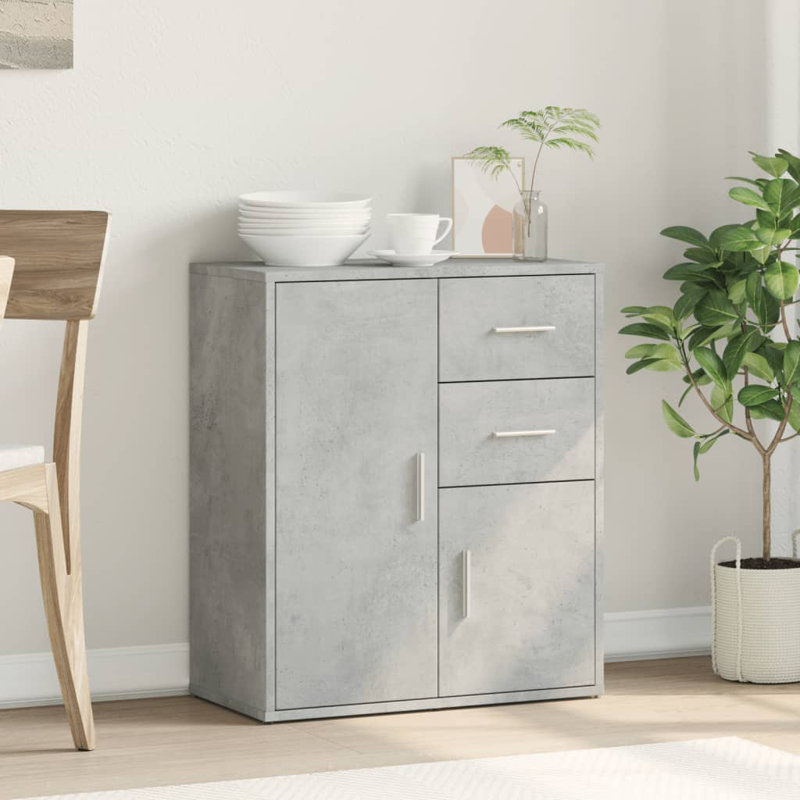 Ollye 60cm Sideboard, Concrete Grey