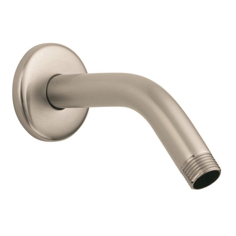 Showerpower 1/2" Shower Arm with Flange, Brushed Nickel