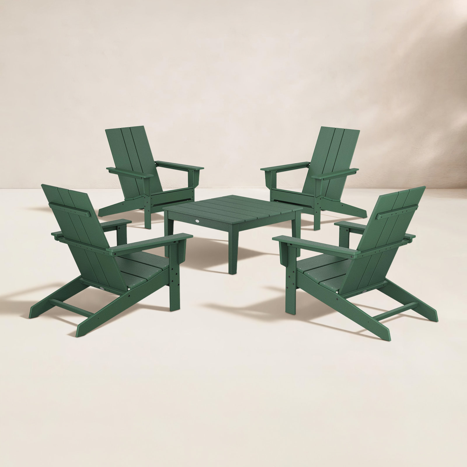 4-Person Patio Seating Group, Green