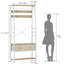Alexeis Hall Tree 80cm Wide with Bench-1504121757