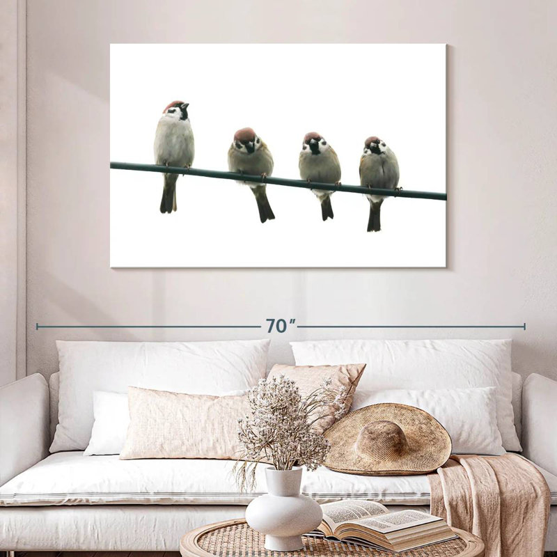 Brampt Friendly Little Birds, 32" H x 48" W