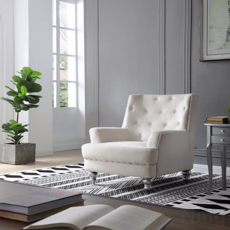 Fauteuil ivoire pour espaces confortables