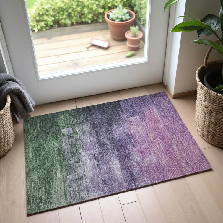 Premium Machine Washable Elize AMF1473 Abstract Rug