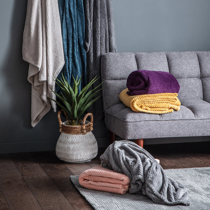 Henrieta Throw Blanket, Grey
