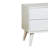 Mid-Century Modern Solid Wood Nightstand With 2-Drawers And Round Tapered Legs For Elegant Bedroom Storage-1379796422