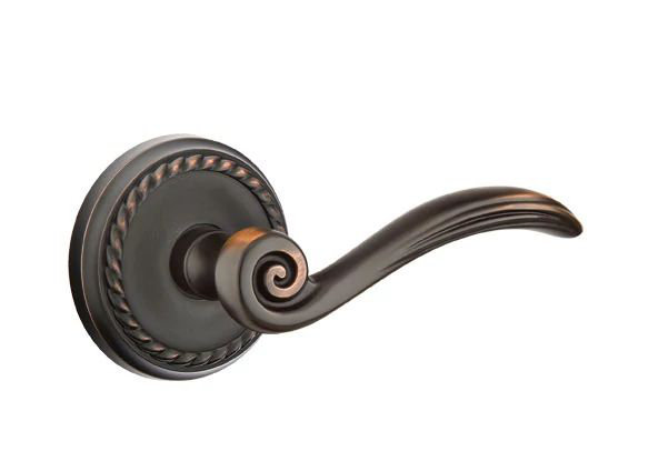 Levier de porte de passage, Bronze frotté à l'huile, Oui