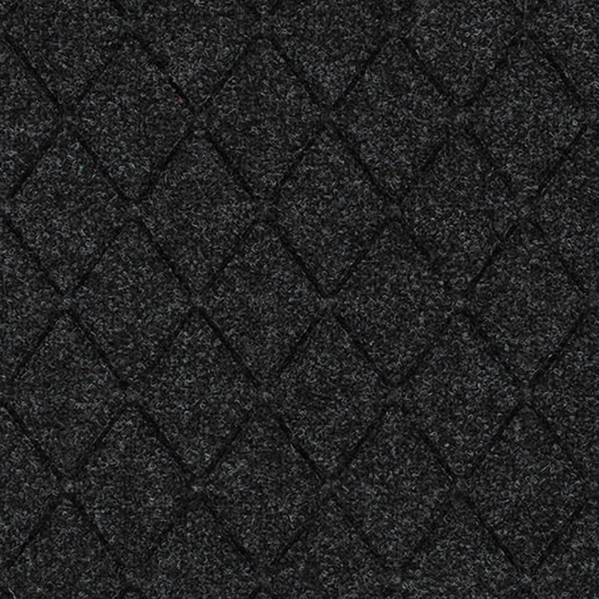 WaterHog Non-Slip Indoor/Outdoor Doormat, Charcoal, Semi-Circle 24" x 39"